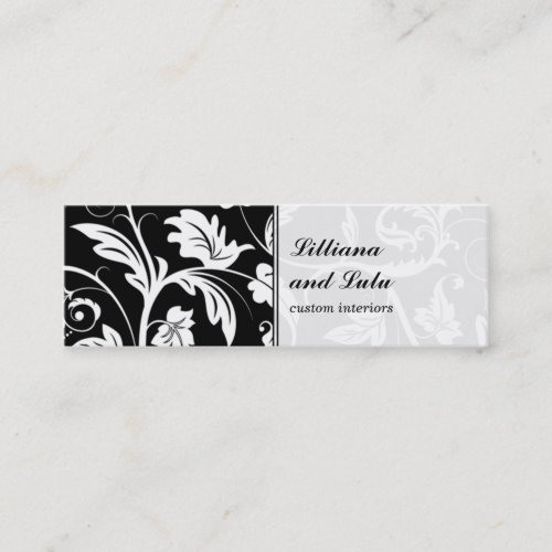 Baroque Damask Skinny Business Card