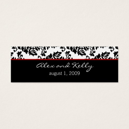 Baroque Damask Wedding Website Business Card