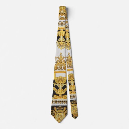 Baroque design neck tie