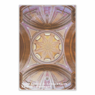 Baroque dome of the Santo Antonio de Lisboa Church Sticker