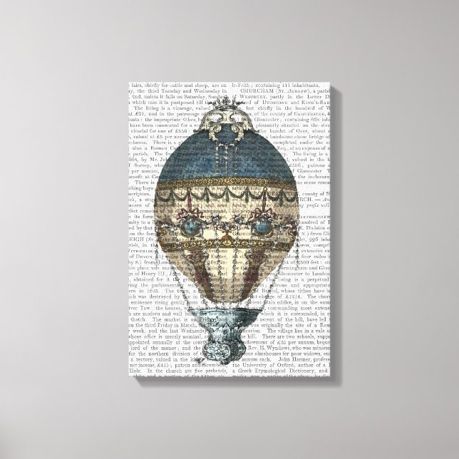 Baroque Fantasy Balloon 2 Canvas Print (Front)