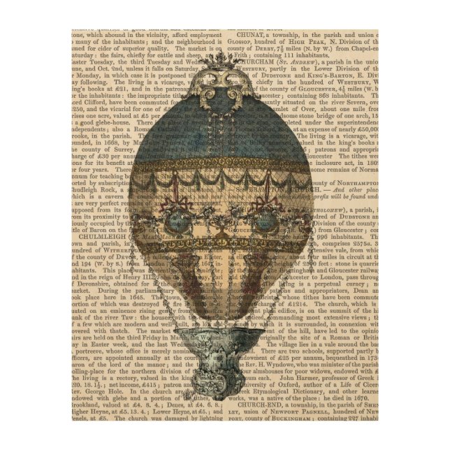 Baroque Fantasy Balloon 2 Wood Wall Decor (Front)