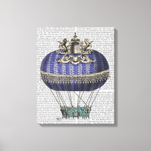 Baroque Fantasy Balloon Canvas Print (Front)