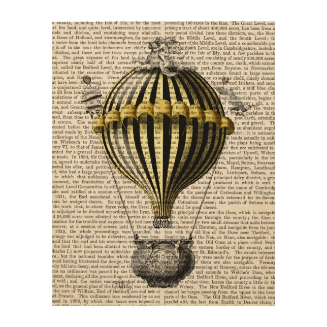 Baroque Fantasy Balloon Wood Wall Decor (Front)