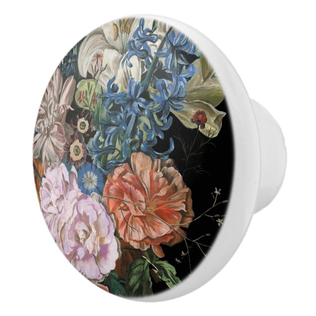 Baroque Floral - Bouquet Ceramic Knob (Right)