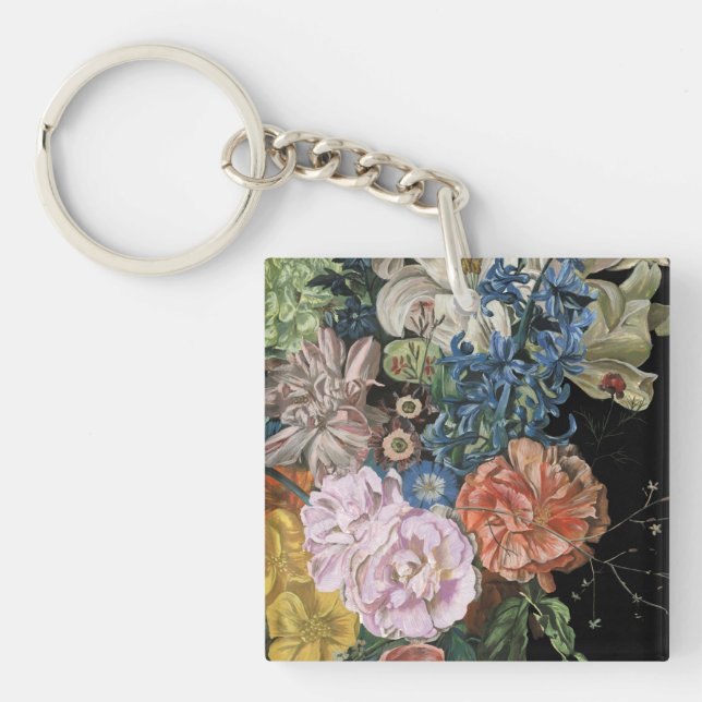Baroque Floral - Bouquet Keychain (Front)
