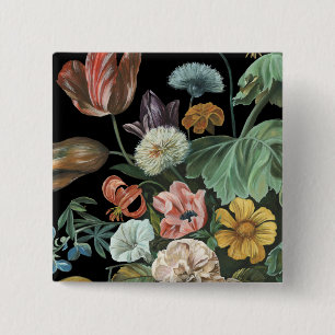 Baroque Floral - Bouquet of Flowers Button