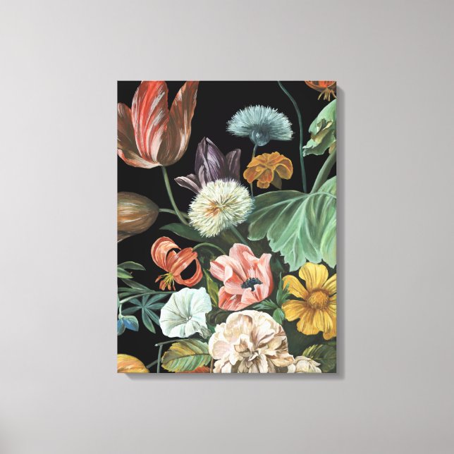 Baroque Floral - Bouquet of Flowers Canvas Print (Front)