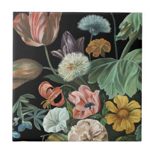 Baroque Floral - Bouquet of Flowers Ceramic Tile