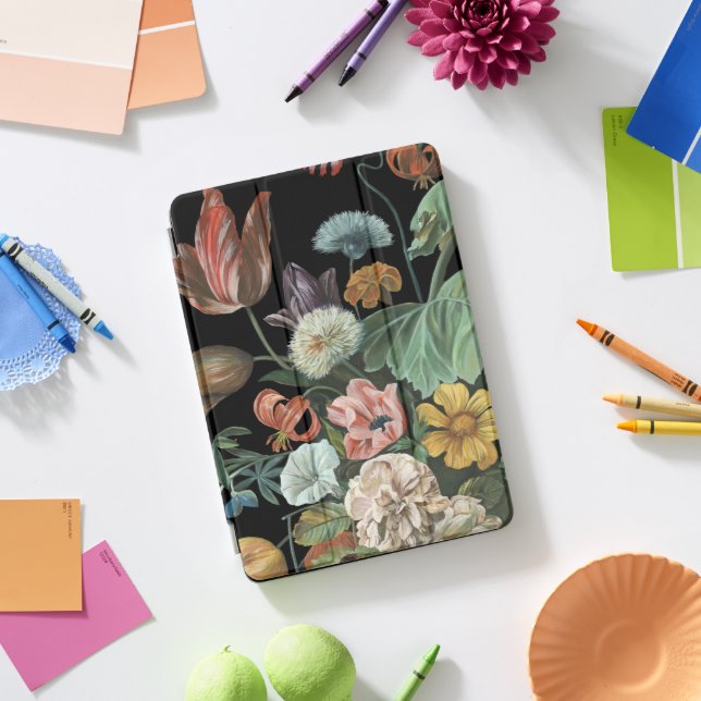 Baroque Floral - Bouquet of Flowers iPad Pro Cover (Desk)