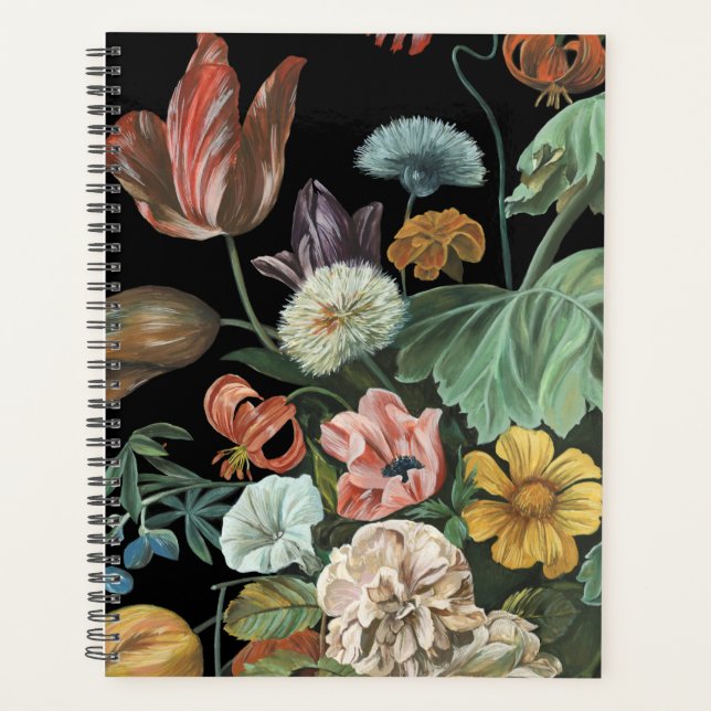 Baroque Floral - Bouquet of Flowers Planner (Front)