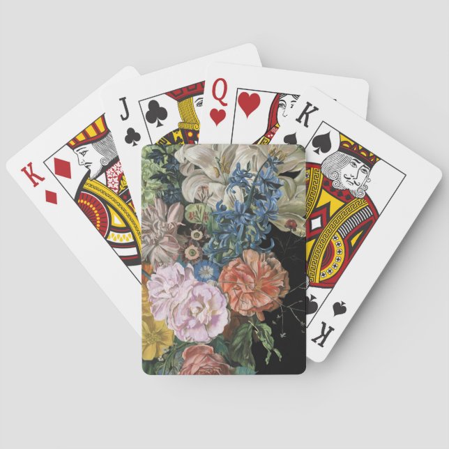 Baroque Floral - Bouquet Poker Cards (Back)