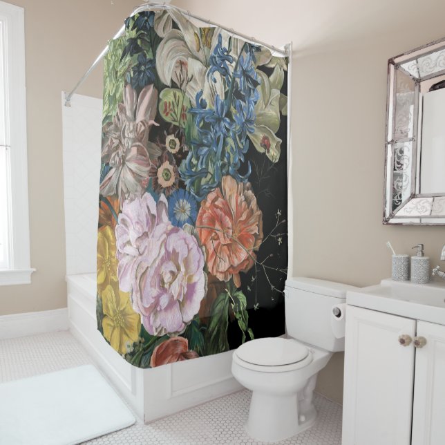 Baroque Floral - Bouquet Shower Curtain (In Situ)