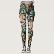 Baroque Floral Elegance Leggings