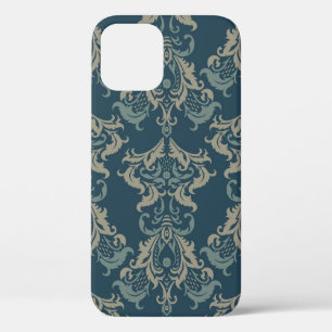 Baroque floral pattern. classic floral ornament. v iPhone 12 case