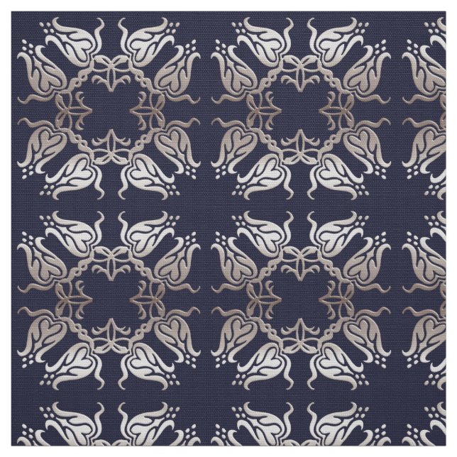 baroque floral pattern fabric (Swatch)