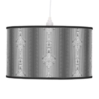 Baroque floral pattern with border ceiling lamp