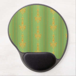 Baroque floral pattern with border gel mouse pad