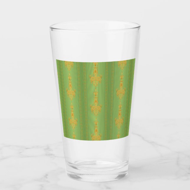 Baroque floral pattern with border glass (Front)