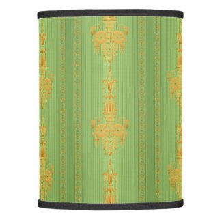 Baroque floral pattern with border lamp shade