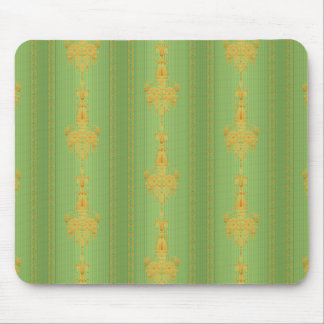 Baroque floral pattern with border mouse pad
