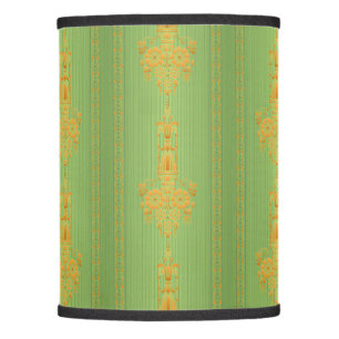 Baroque floral pattern with border table lamp