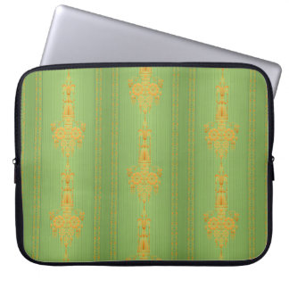 Baroque floral pattern with border V2020 Laptop Sleeve