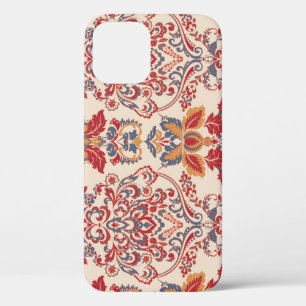 Baroque Floral Vintage Wallpaper Design iPhone 12 Case