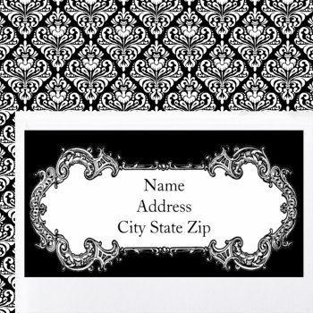 Baroque Frame Address Label by Cardgallery at Zazzle