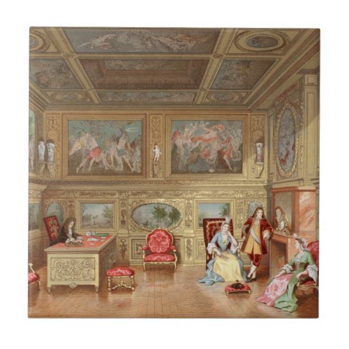Baroque French Interior Design Murals Aristocratic Tile