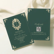 Baroque Gold and Emerald Green Wedding