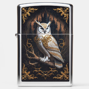 Baroque Golden Owl Zippo Lighter