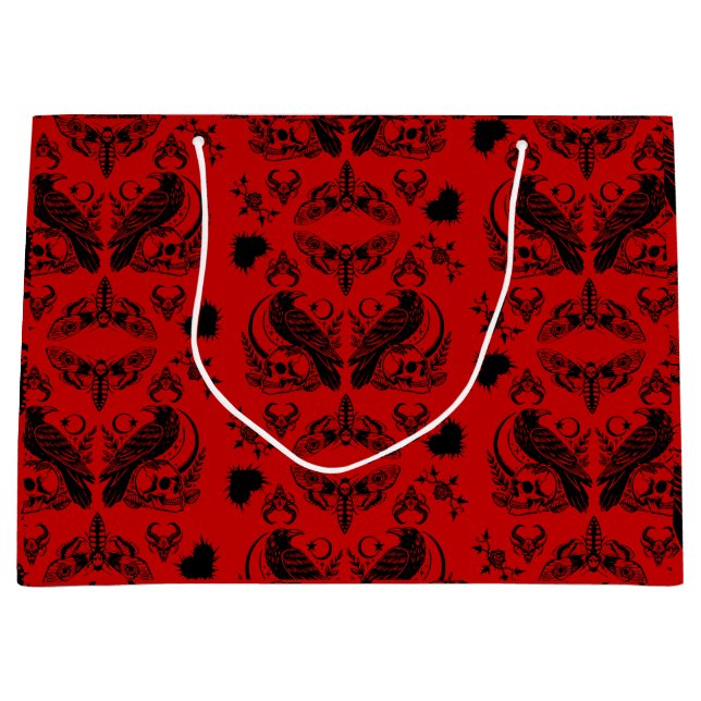 Baroque Gothic Pattern Large Gift Bag (Front)