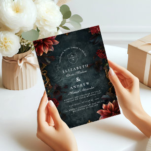 Baroque Gothic Wedding Romance Invitation