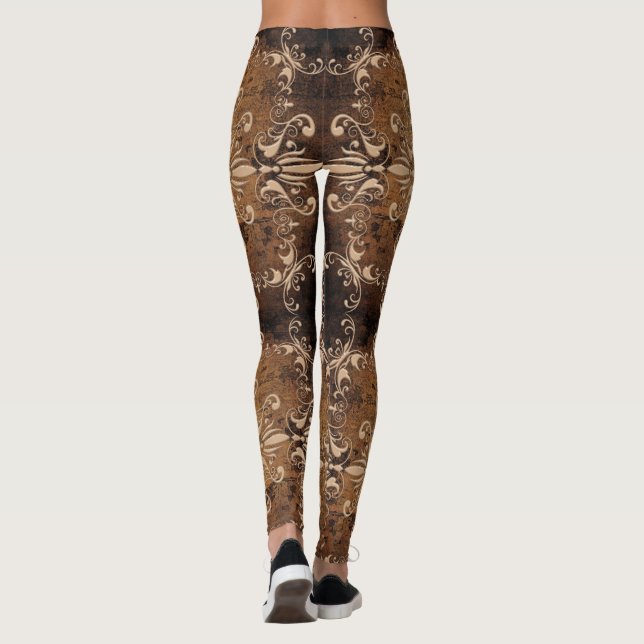 baroque grange texture leggings (Back)