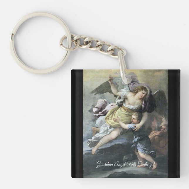 Baroque Guardian Angel Keychain (Front)