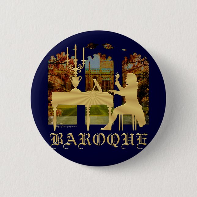 Baroque harpsichord button (Front)
