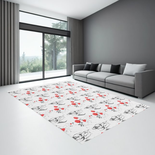 Baroque Horse Area Rug (Insitu (Indoor 3))