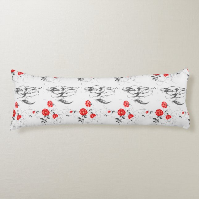 Baroque Horse Body Pillow (Front)