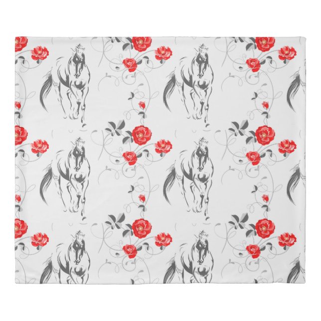 Baroque Horse Duvet Cover (Front)