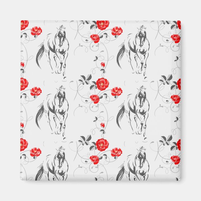 Baroque Horse Magnet (Front)