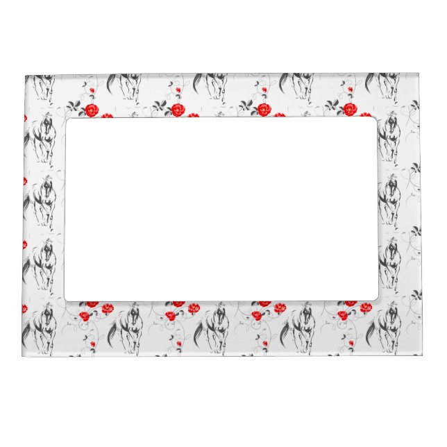 Baroque Horse Magnetic Picture Frame (Front)