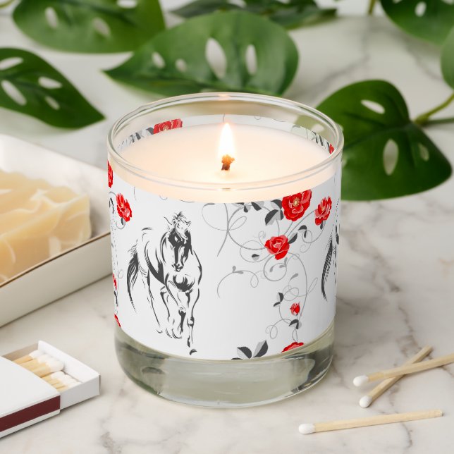 Baroque Horse Scented Candles (Lit)