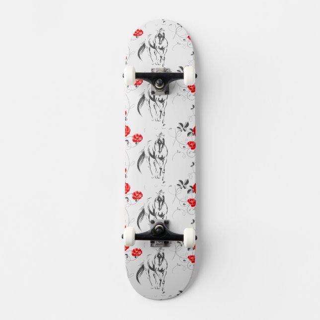 Baroque Horse Skateboard (Front)