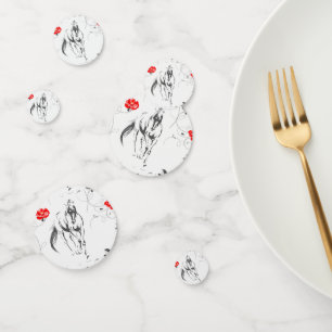 Baroque Horse Table Confetti