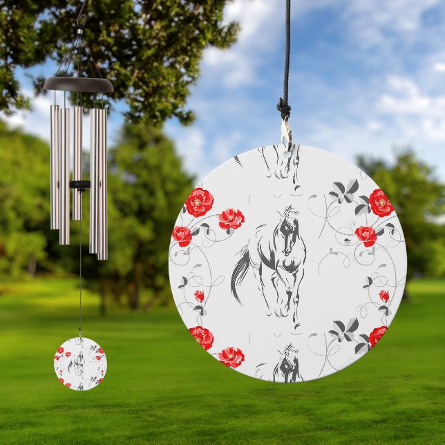 Baroque Horse Wind Chimes (Outdoor)