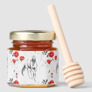 Baroque Horses Honey Jar Favors