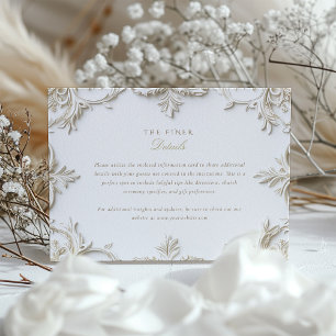 Baroque Information & Details Enclosure Card