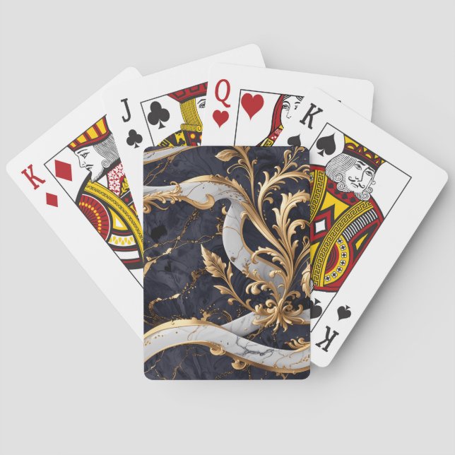 Baroque-Inspired Luxury Poker Cards (Back)