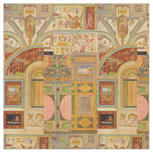 baroque Italian motifs collage Fabric